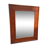 Bamboo and rattan mirror