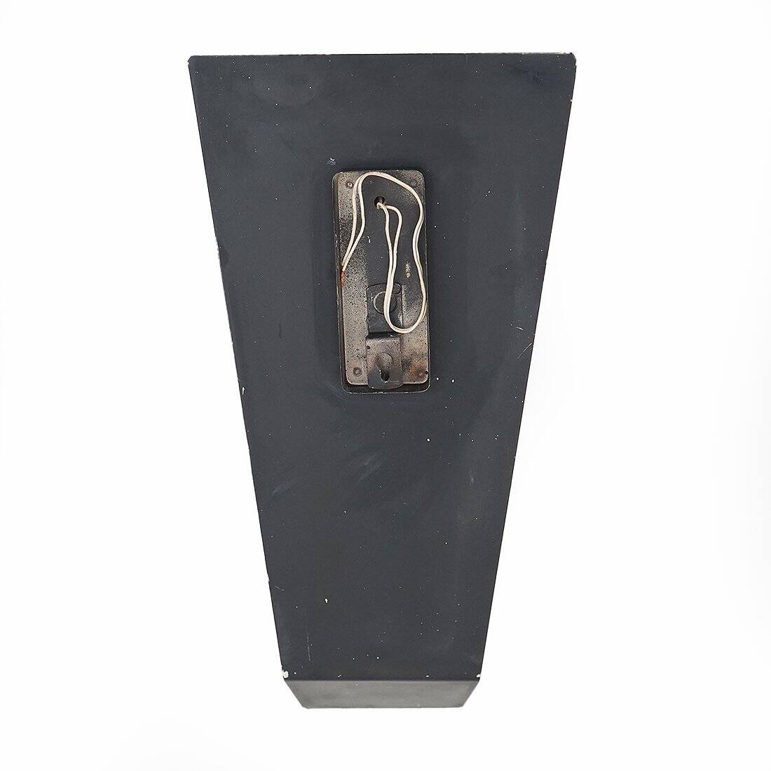 Vintage wall sconces in opaline glass and brass, 1950s, set of 2.