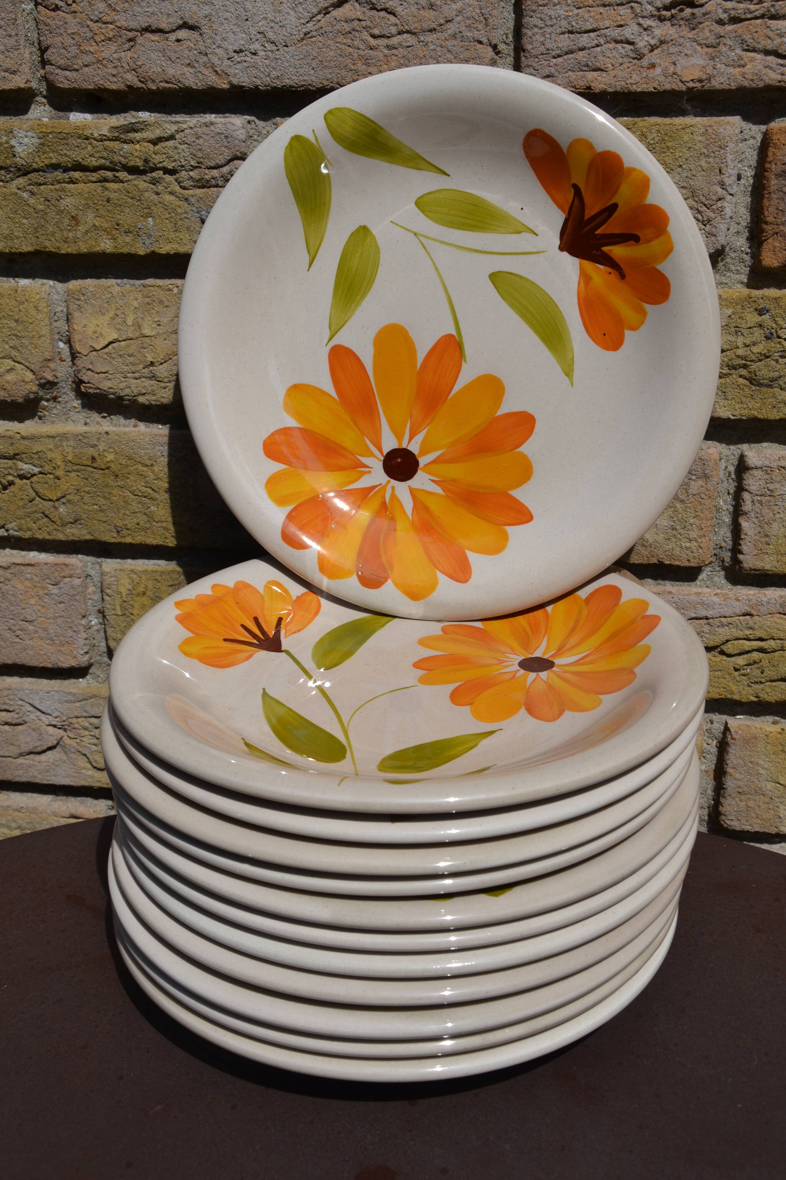 12 assiettes "Primula" Italy vintage