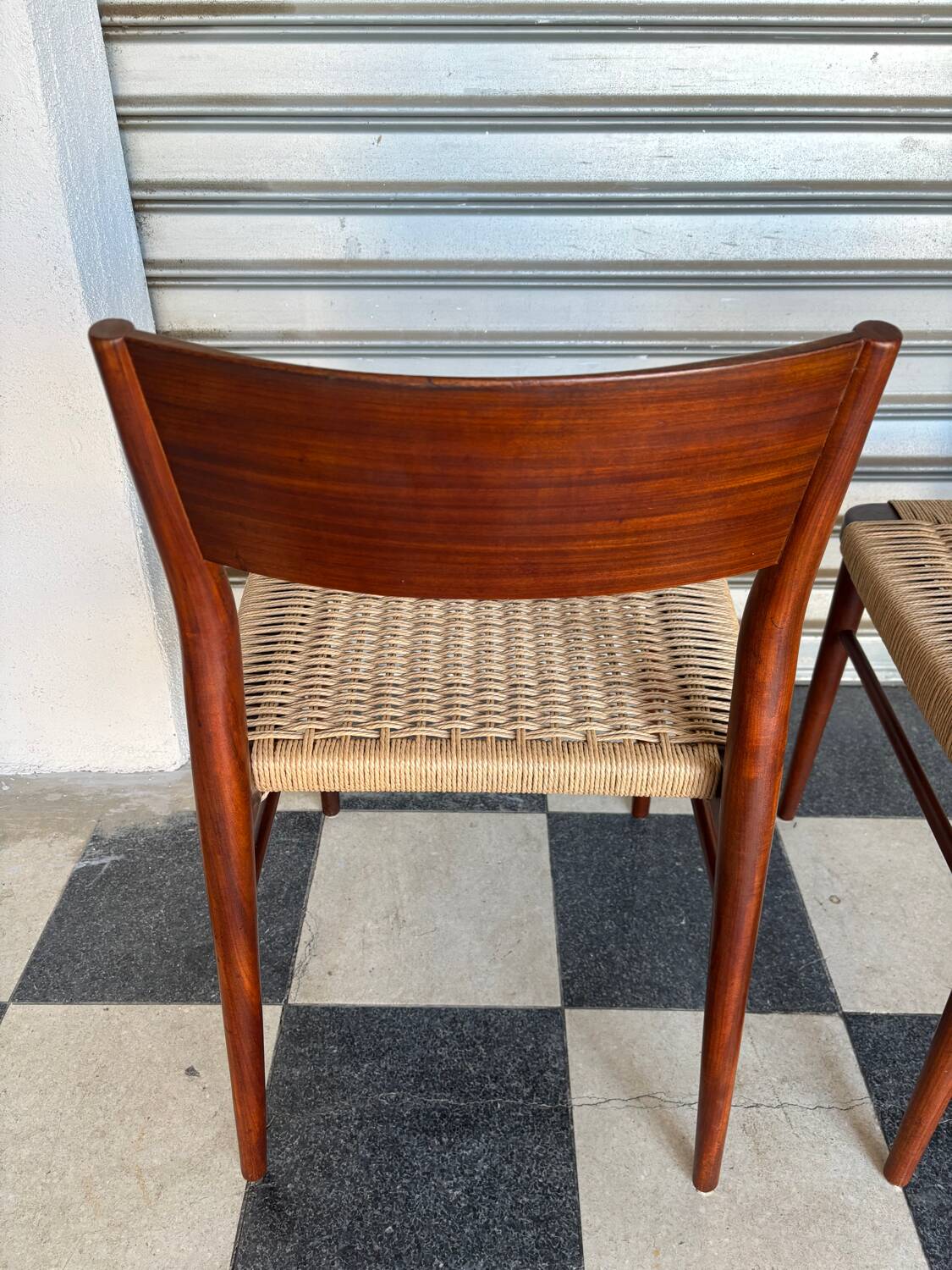 Set of 5 chairs from the 1950s designed by Georg Leowald.