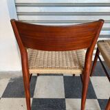 Set of 5 chairs from the 50s designed by Georg Leowald