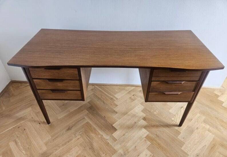 Very Rare Midcentury Teak Desk / Table, Denmark, 1960s