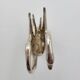 Swan letter holder in silver metal