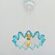 Suspension vintage bleue