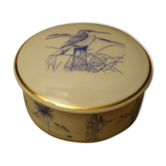 Limoges porcelain bonbonnière Artoria bird decoration