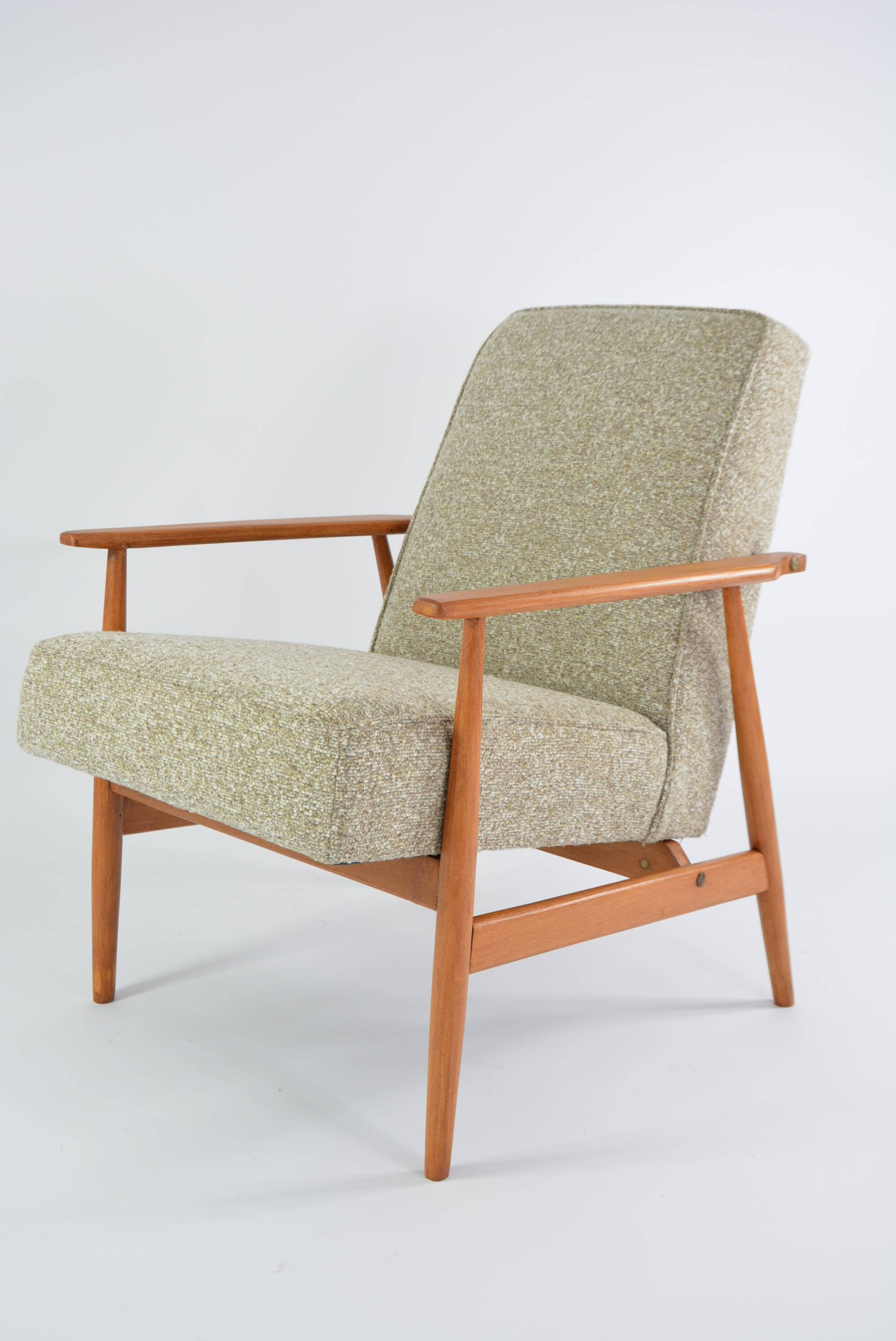 Fauteuil fox chiné beige et crème