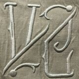 New pure linen sheet embroidered with VC day scale
