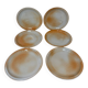 6 stoneware dessert plates, 1970