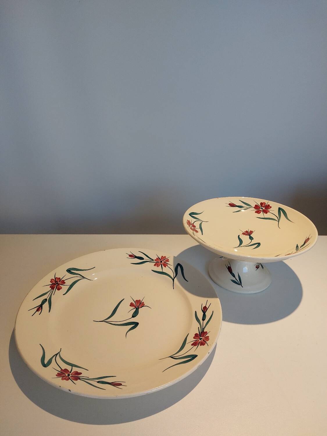 Set of 2 “Terre de fer” dishes