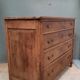 Louis XVI chest of drawers in natural wood