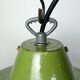 Industrial Italian Green Enamel Factory Pendant Lamp, 1960s