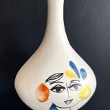 Bouteille "gin" en faïence par Roger Capron Vallauris