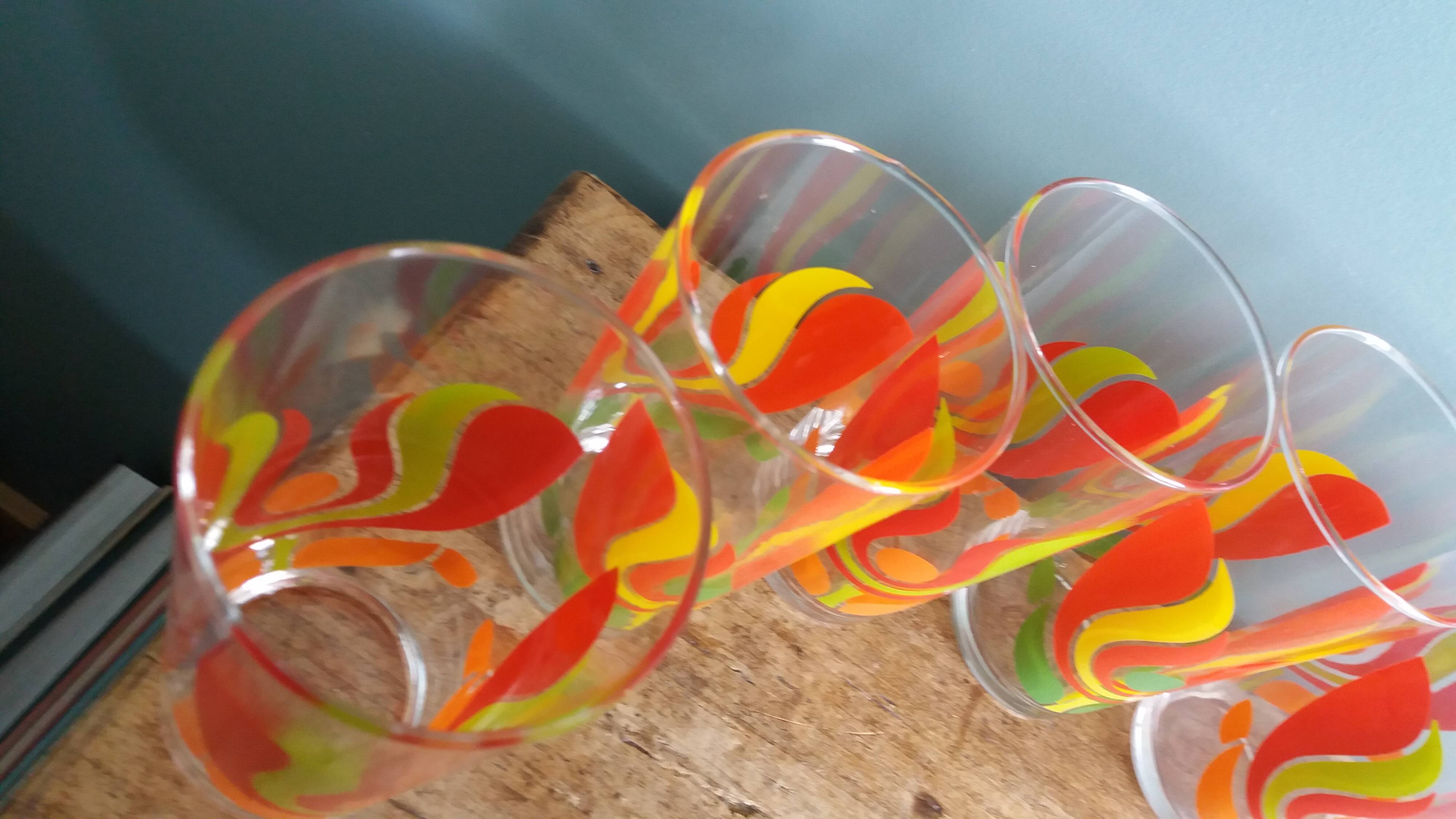 Verres vintage années 70