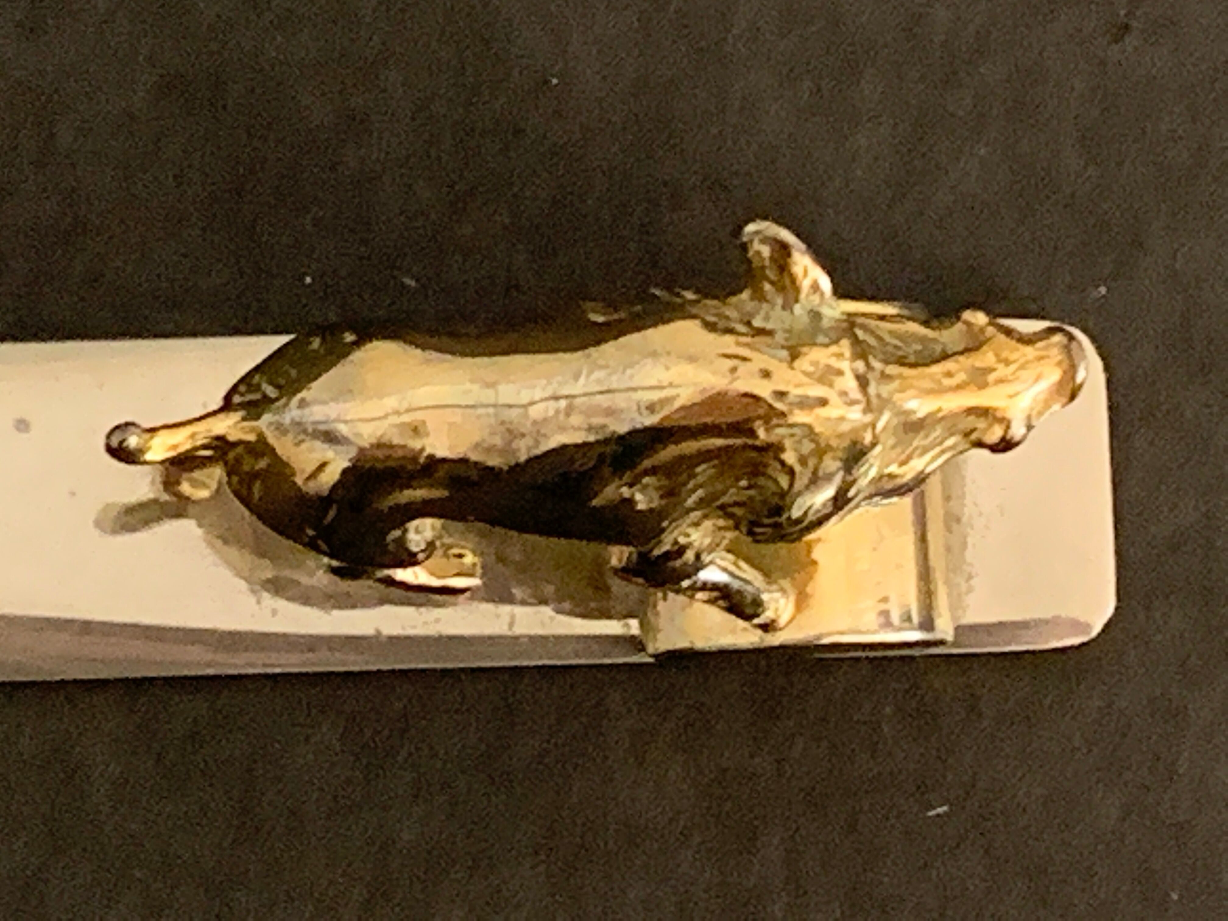 Letter opener or cut bronze boar paper