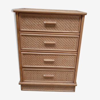 Rattan dresser