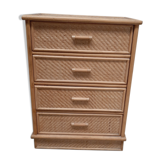 Commode rotin