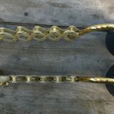 Lot of 2 stretchy wall sconces 1950s