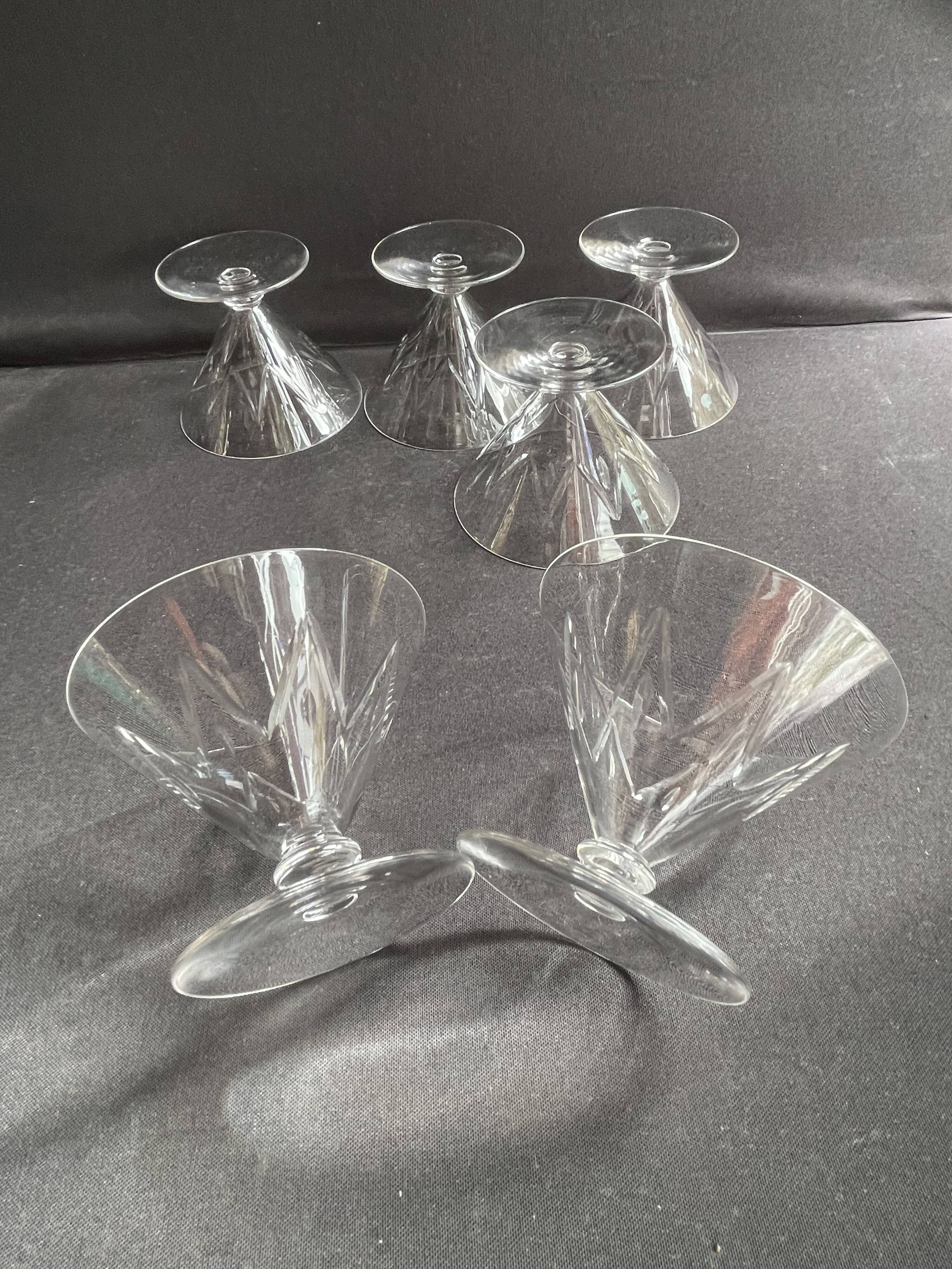 6 Champagne glasses – Saint Louis Bossuet service size 10406