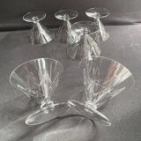 6 Champagne glasses – Saint Louis Bossuet service size 10406