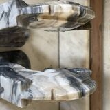 Pair of vintage marble horse head bookends