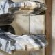 Pair of vintage marble horse head bookends