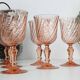 Set de 6 verres a vin rose