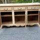 Renovated sideboard in solid oak from the 19th century, 190cm.