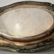 Oval serving dish in silver-plated metal – Louis XV style work