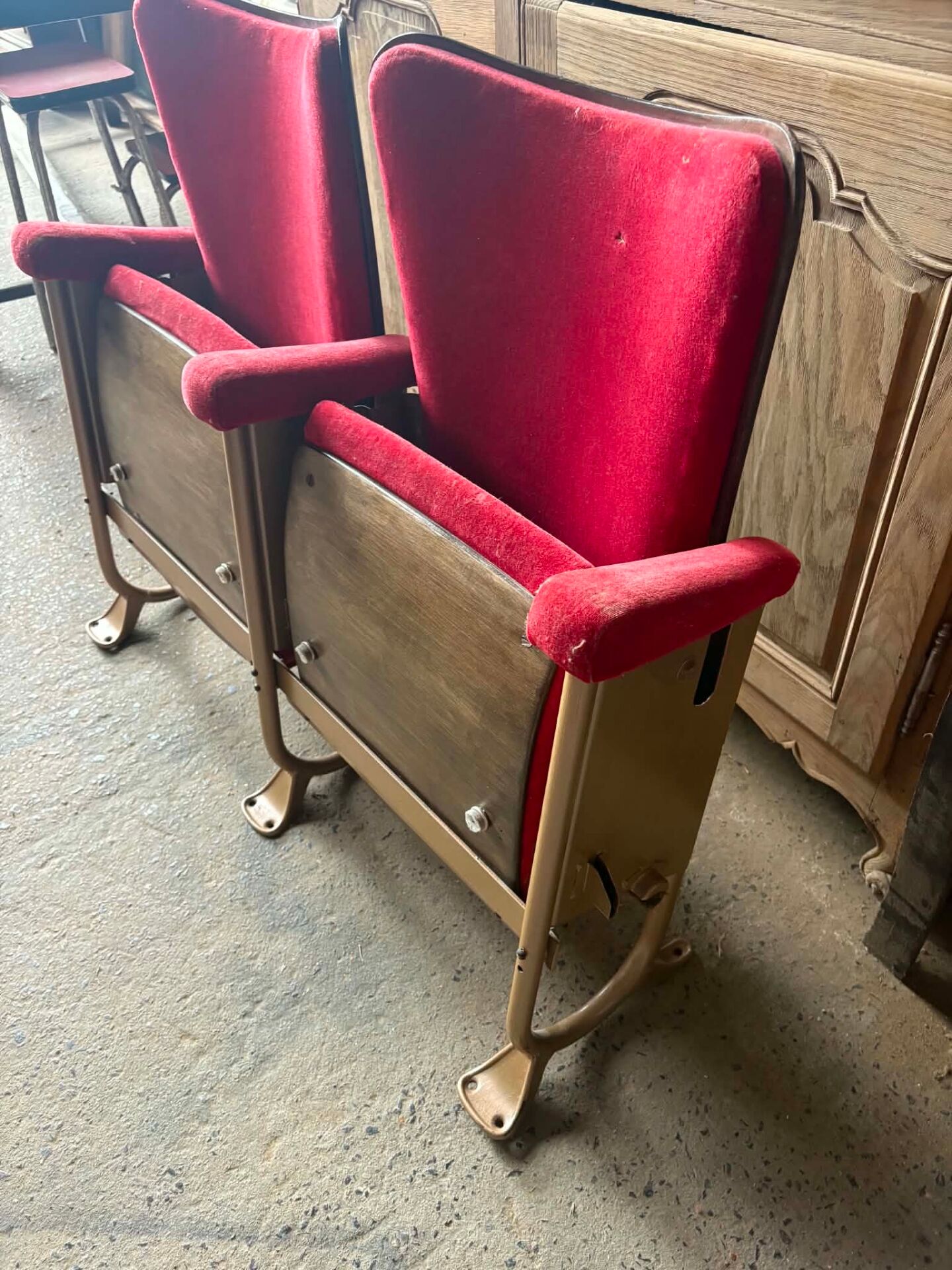 Old Cinema / Theatre Armchairs