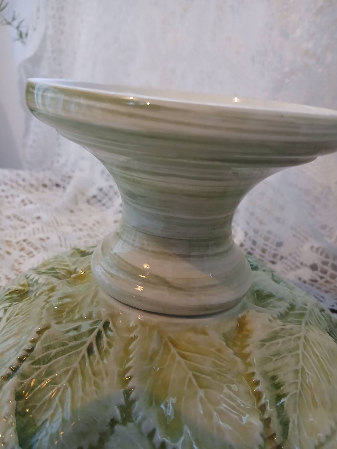Antique fruit bowl in slip