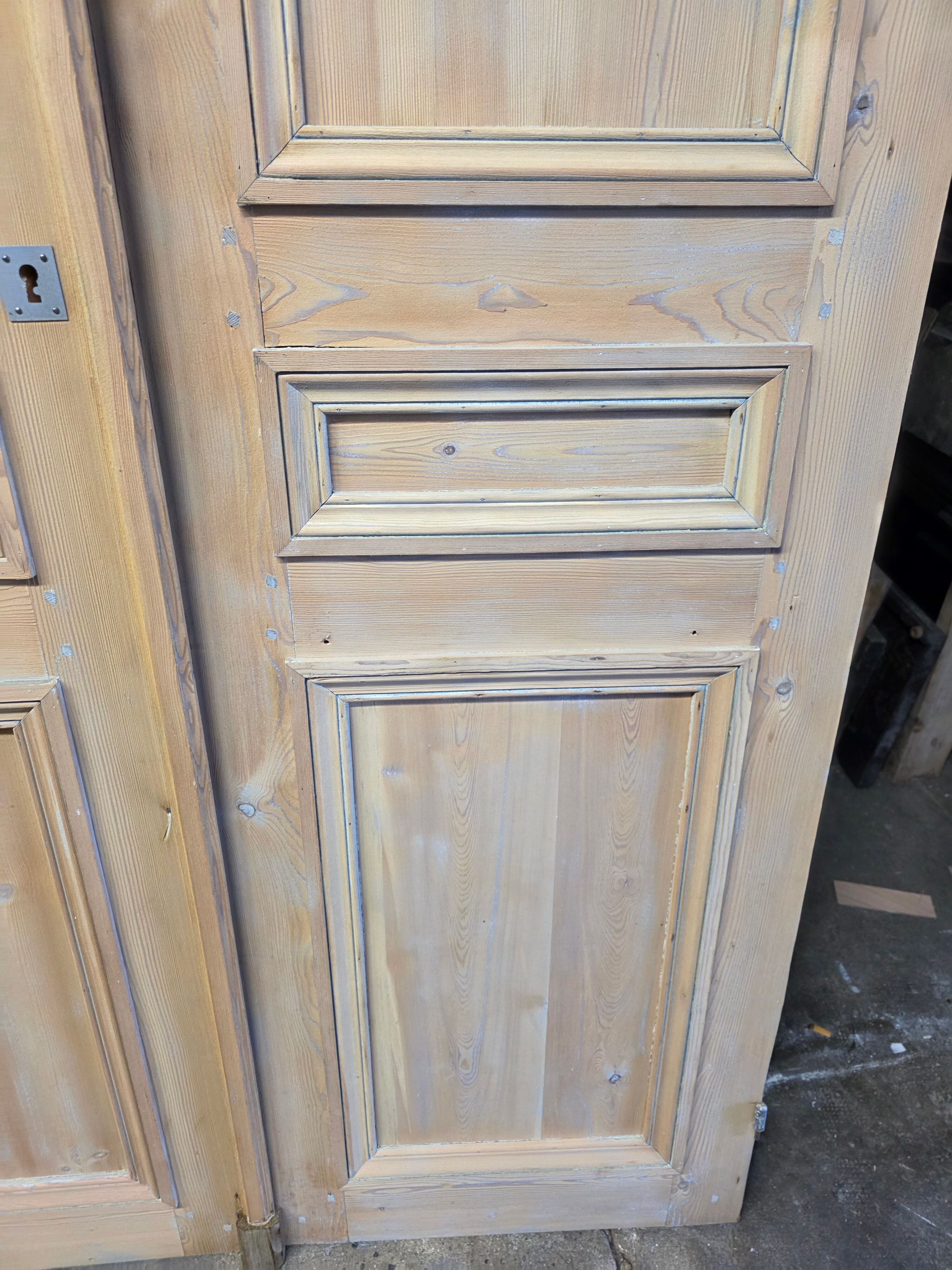 Pair of pine doors from the 19th century.
