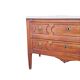 Commode sauteuse Louis XVI en bois fruitier