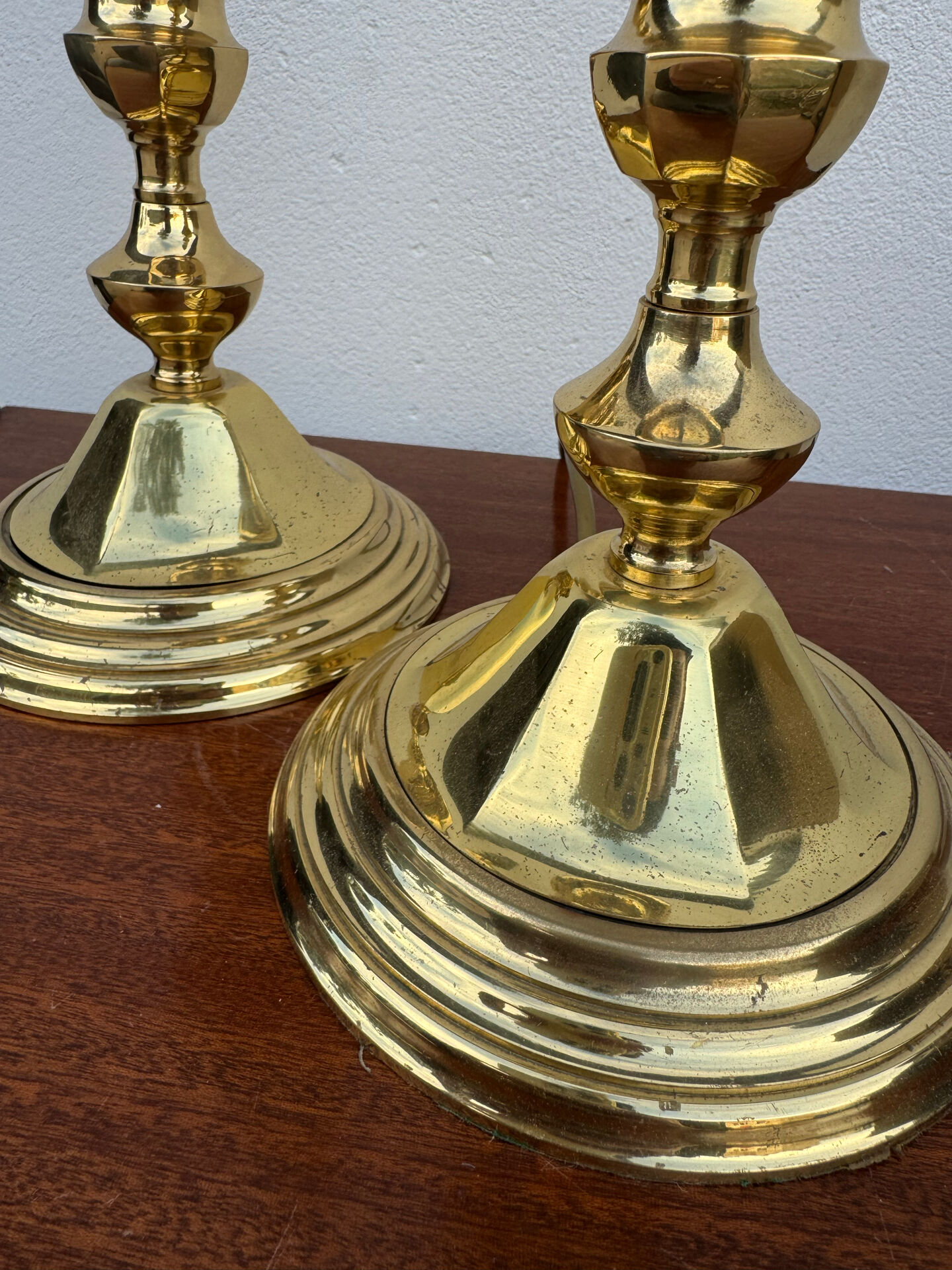 Neo-classical lamp bases in solid brass