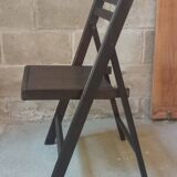 Chaise vintage pliante en bois