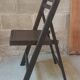 Chaise vintage pliante en bois