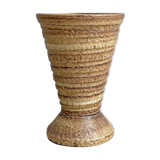 Vintage heavy ceramic diabolo vase