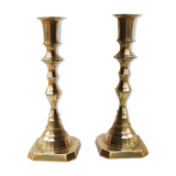 Brass candlestick duo