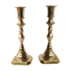Brass candlestick duo