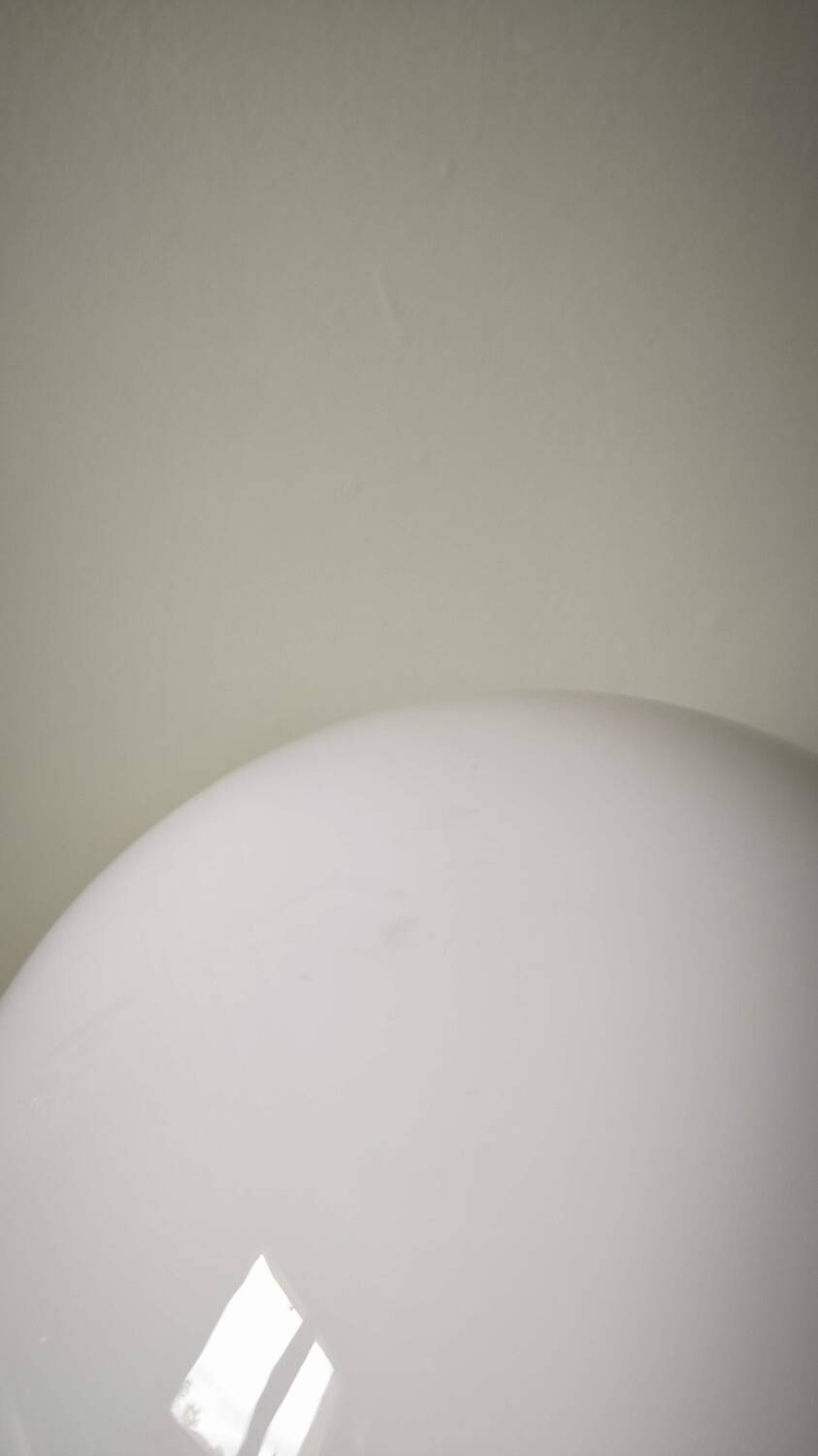 Vintage white opaline round lamp globe pendant ceiling lamp