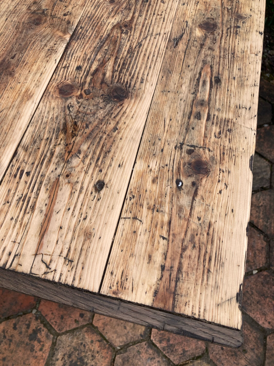 Old farmhouse table