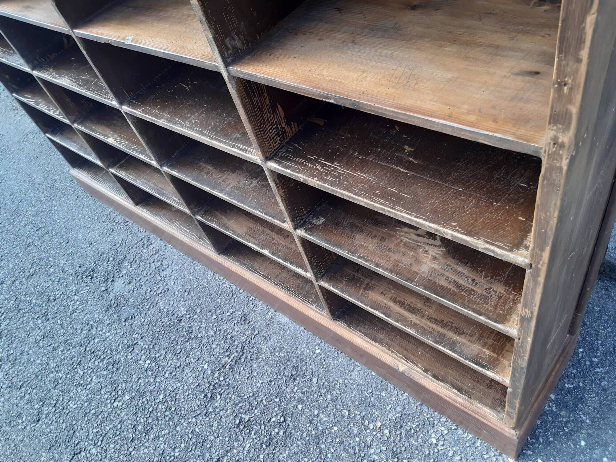 Old furniture trade locker of an old grocery store
