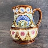 Antique Art Nouveau barbotine jug