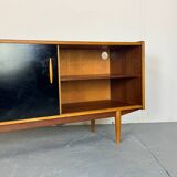 Mid-Century Scandinavian Teak Sideboard with Sliding Doors by Nils Jonsson