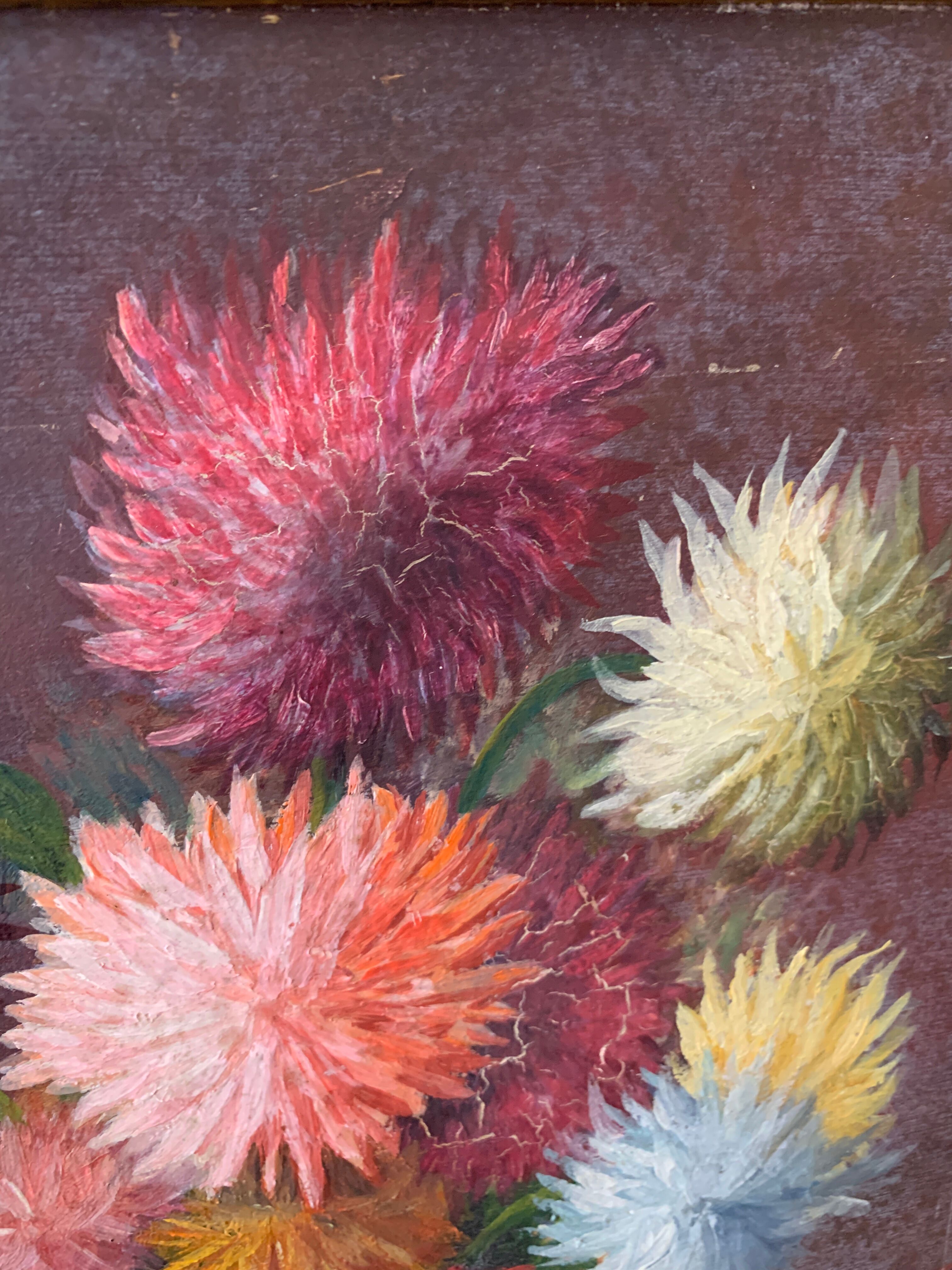 Ancient flower painting