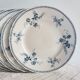 Set 6 old plates model Yvette ceramic company Maestricht