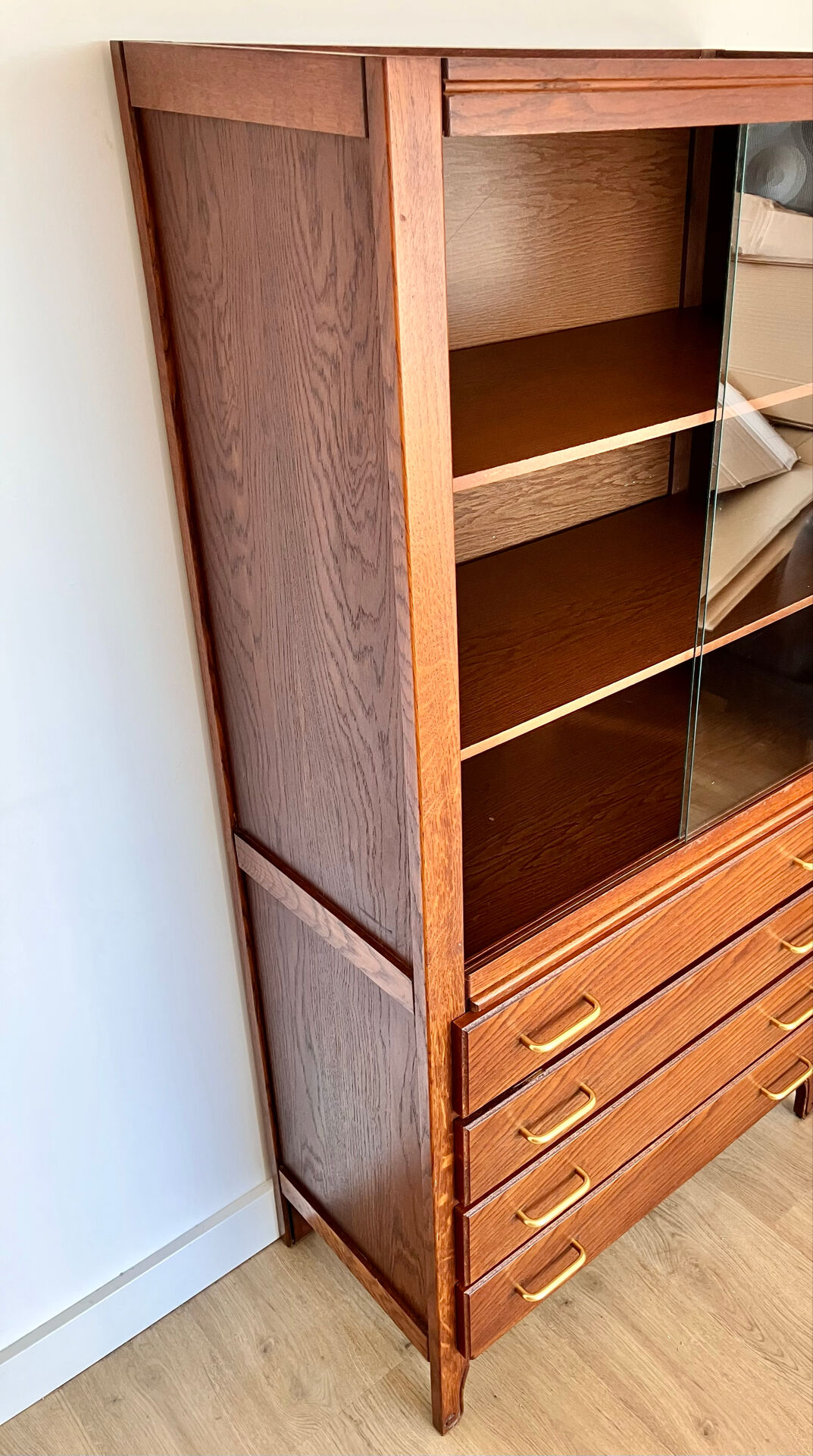 1970s wooden library buffet