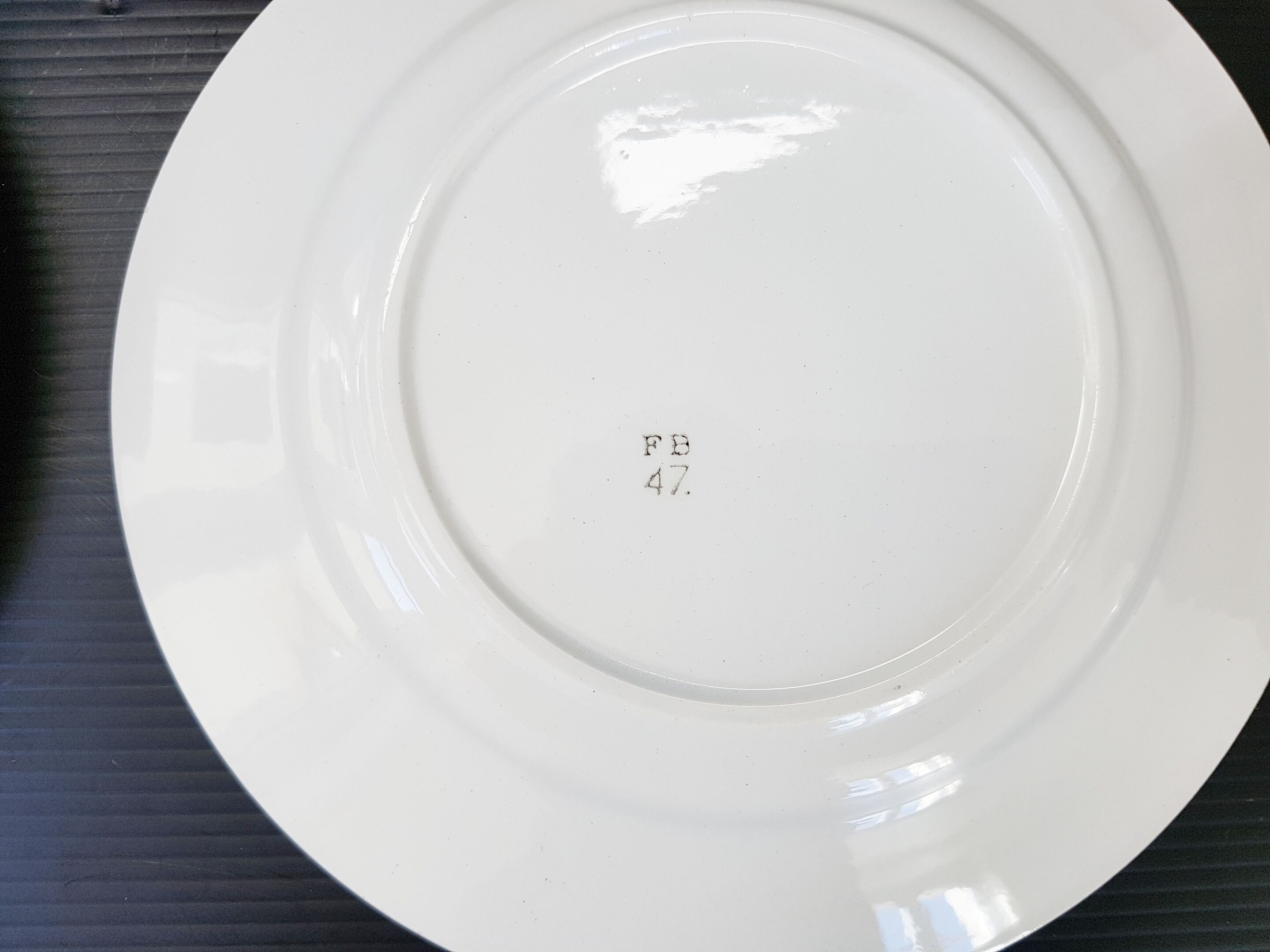 Lot of 10 plates to desserts of the 1950s