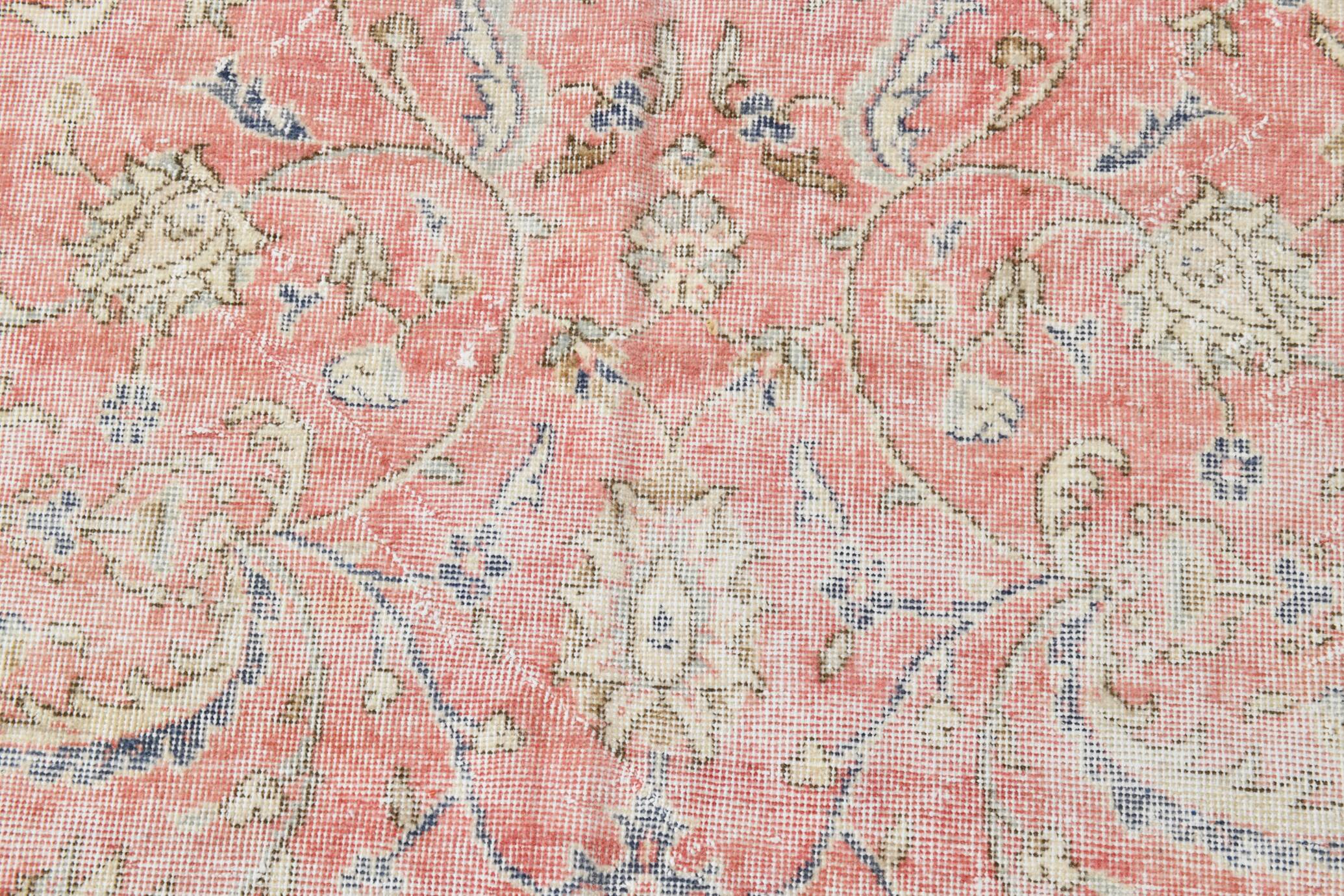 7x10 Dusty Red Persian Area Rug, 205x322Cm