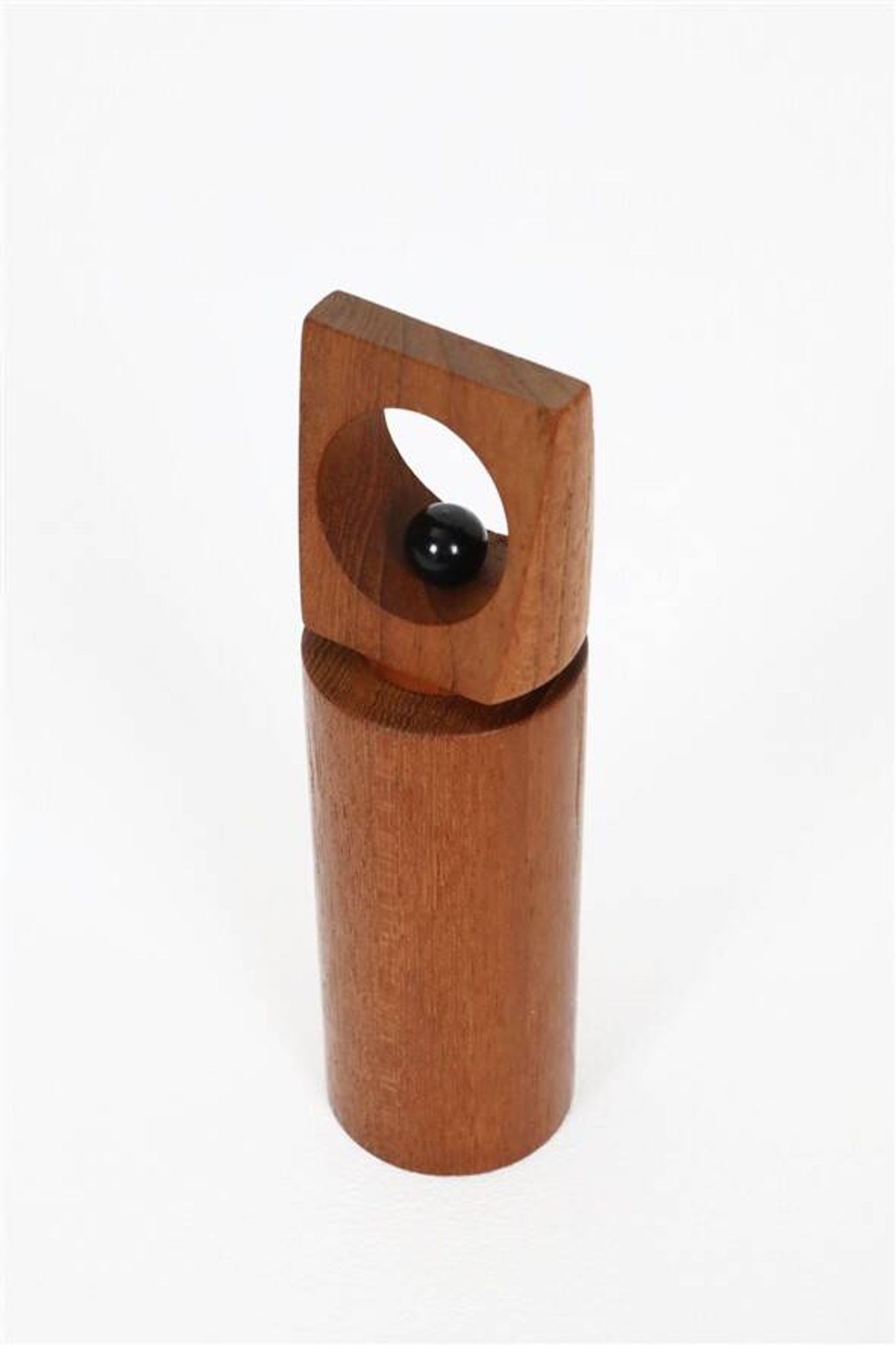 Rare Danish teak pepper mill with a high-quality Peugeot grinder / 1960s / Mid-Century Modern design