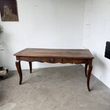 Table de ferme bureau noyer XIXème